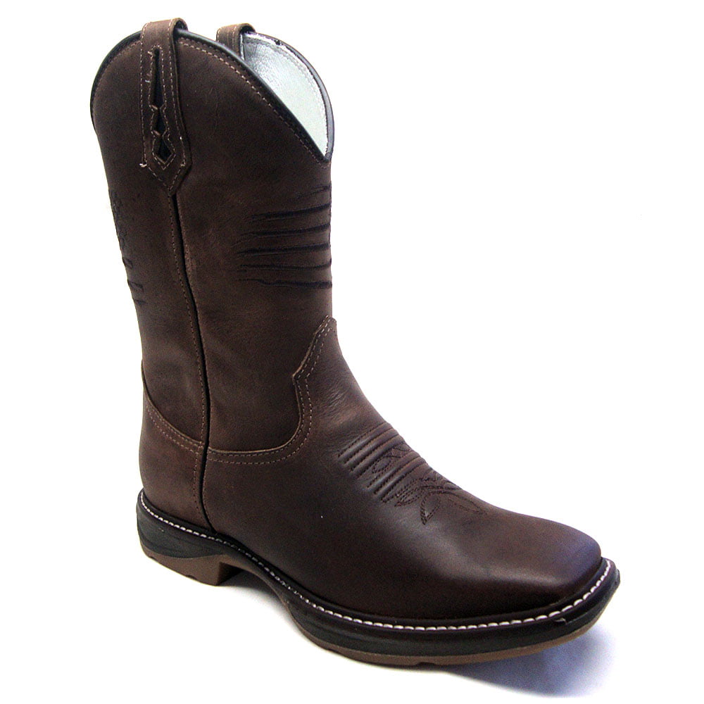 Bota Texana Country Masculina Bandeira EUA Café Sola Jump