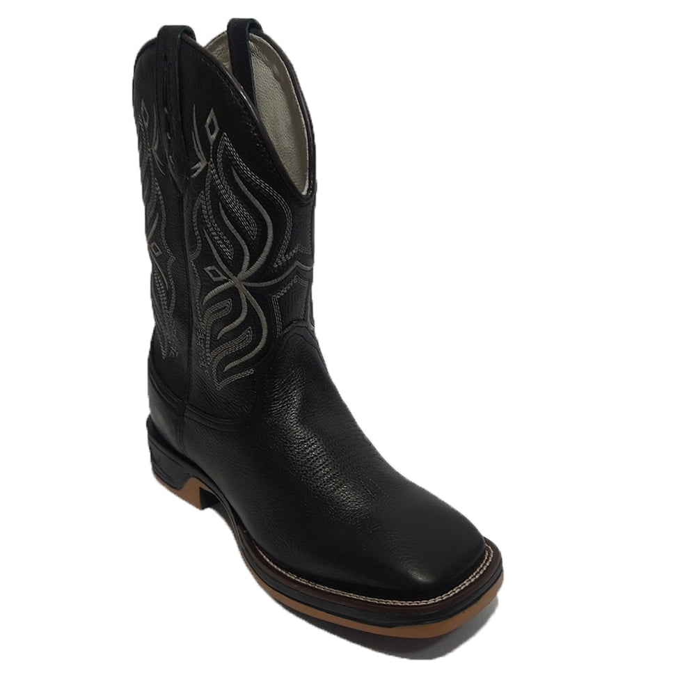 Bota Texana Masculina Black Cinzenta Country
