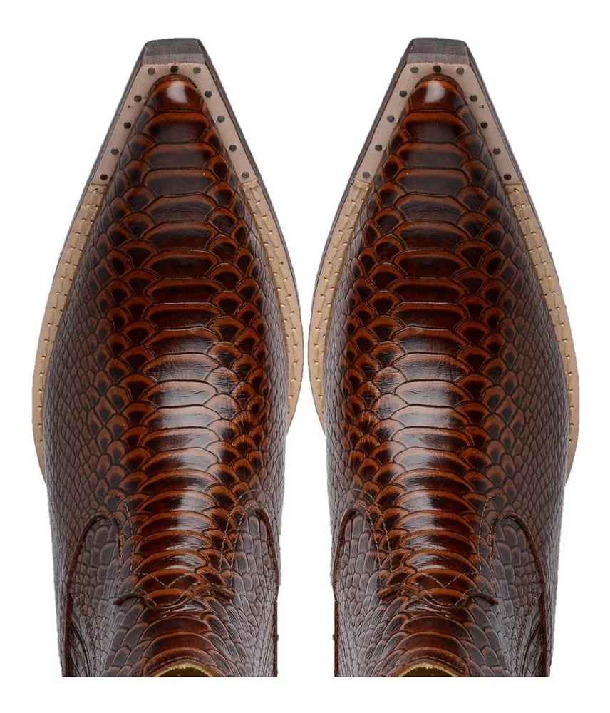 BOTINA/BOTA CANO CURTO COUNTRY MASCULINA MARROM - Main Image