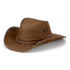 Chapéu de Couro Texas Tabaco