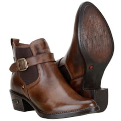 Bota Texana Cano Curto Detalhe Fivela