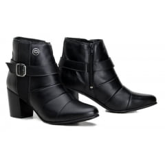 Bota Country Cano Curto Casual Preta