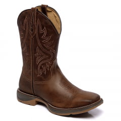 Bota Country Masculina Café Solado Jump Texana