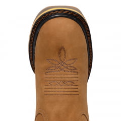 Bota de Rodeio Masculina Castor Jump Florão Couro