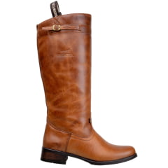 Bota Feminina Beretta Montaria Gaúcha Em Couro Legitimo Castor 