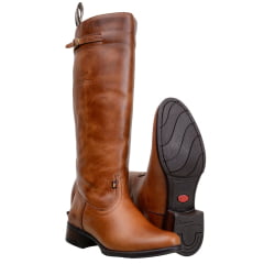 Bota Feminina Beretta Montaria Gaúcha Em Couro Legitimo Castor