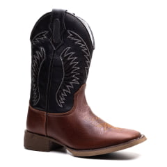 Bota Texana Country Classic Brown Couro Nobre Marrom Bota Texana Country Classic Brown Couro Nobre Marrom