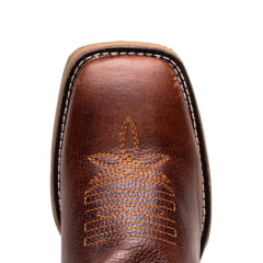 Bota Texana Country Classic Brown Couro Nobre