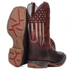 Bota Texana Country Masculina em Couro American Western