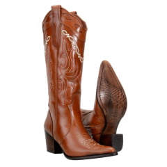 Bota Texana Country Feminina Caramelo