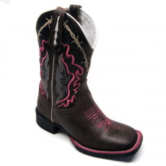 Bota Texana Country Feminina Estilo Arame Farpado