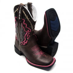 Bota Texana Country Feminina Estilo Arame Farpado