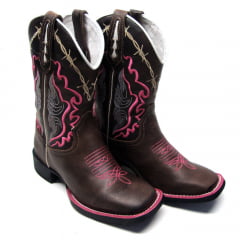 Bota Texana Country Feminina Estilo Arame Farpado