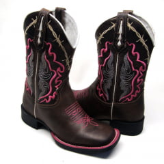 Bota Texana Country Feminina Estilo Arame Farpado