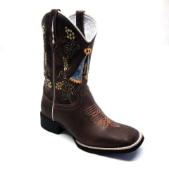 Bota Texana Country Nossa Senhora Dourado