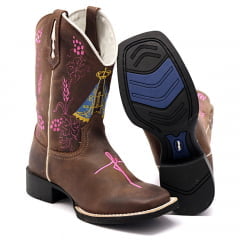 Bota Texana Country Feminina Nossa Senhora Fé