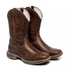 Bota Texana Country Masculina Couro Mamute