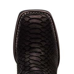 Bota Texana Country Masculina Black Python Premium