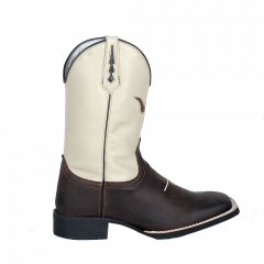 Bota Texana Country Masculina Fé Touro Cano Bege