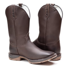 Bota Texana Country Masculina Café Sola Jump