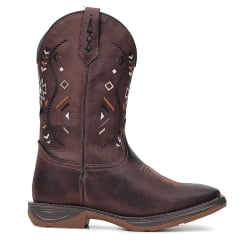 Bota Texana Country Masculina Western Bordada