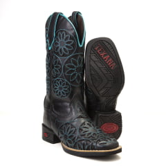 Bota Texana Country Feminina Cano Longo