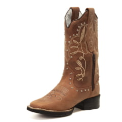 Bota Texana Feminina em Couro Nobre Linha Premium