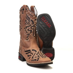 Bota Texana Feminina em Couro Premium