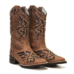 Bota Texana Feminina em Couro Premium