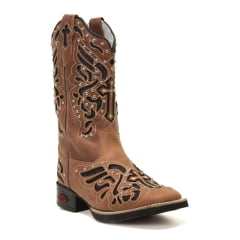 Bota Texana Feminina em Couro Premium  Ver Produto