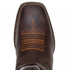 Bota Texana Feminina Laser Alto Relevo Boi