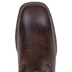 Bota Texana Masculina em Couro Bovino Legitimo Cor Fóssil Café