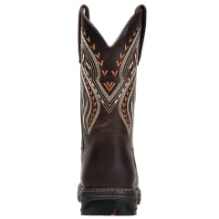 Bota Texana Masculina em Couro Bovino Legitimo Cor Fóssil Café