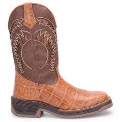 Bota Texana Masculina em Couro Solado Jump Cromo Whisky