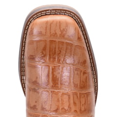 Bota Texana Masculina em Couro Solado Jump Cromo Whisky