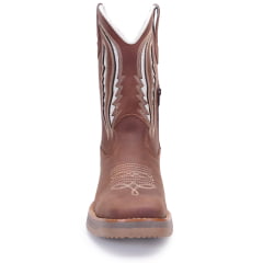 Bota Texana Masculina em Couro Solado Jump