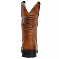 Texana Clássica Masculina Country Em Couro Nobre
