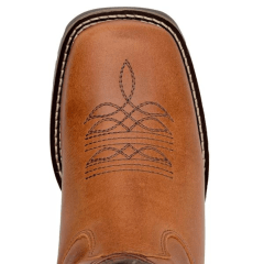 Texana Clássica Masculina Country Em Couro Nobre