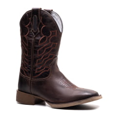 Texana Masculina em Couro Café Western de Alto Padrão