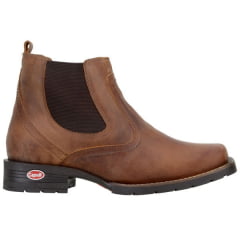 Botina Texana Masculina Couro com Elástico