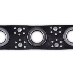 Cinto Feminino Em Couro Legitimo Em Argola 100% Metal E Strass Cinto Feminino Em Couro Legitimo Em Argola 100% Metal E Strass