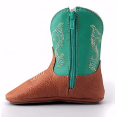 Bota Country Infantil Couro Verde